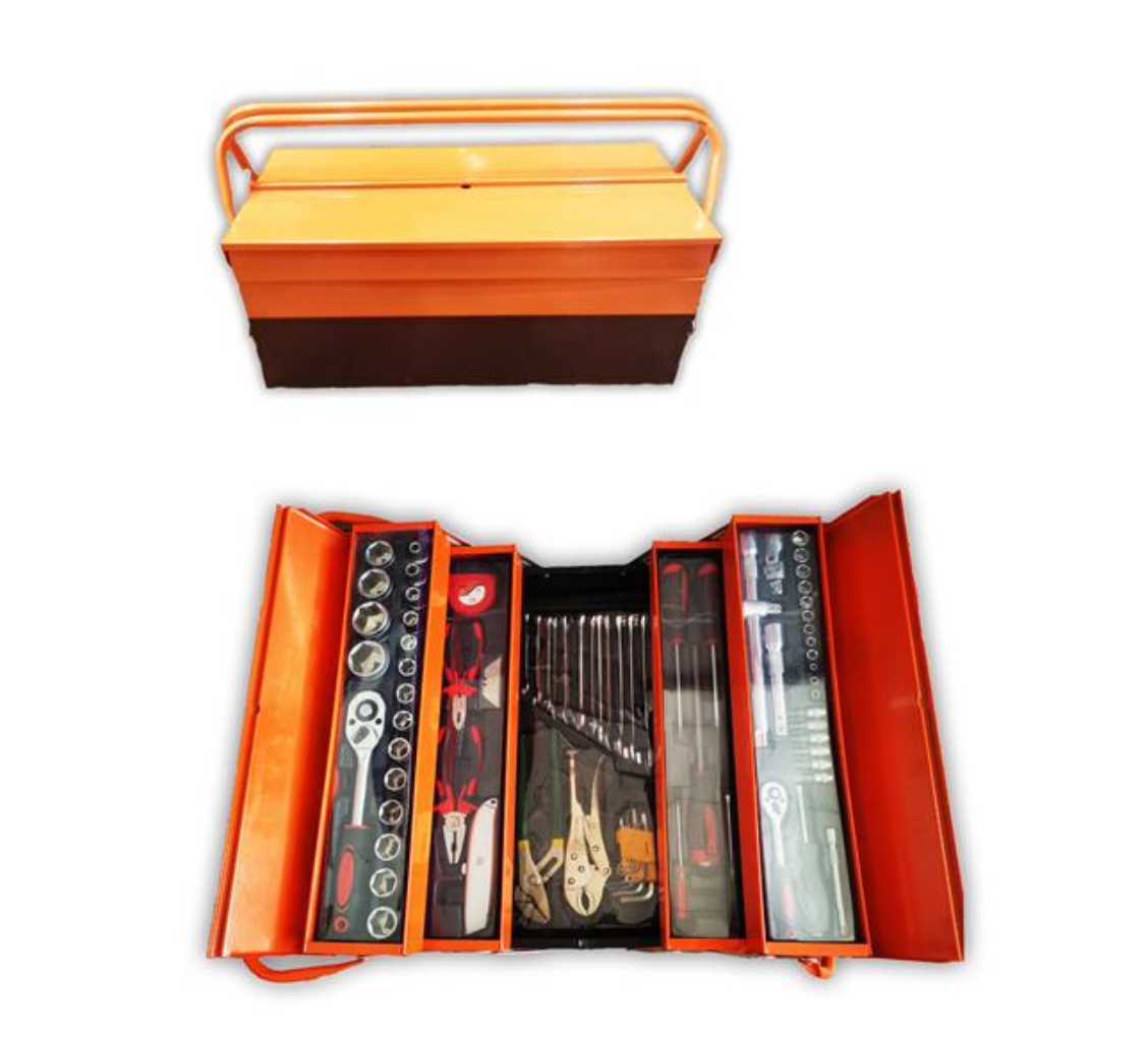 Coffret d'outils dans un coffret métallique Ensemble de 85 pièces