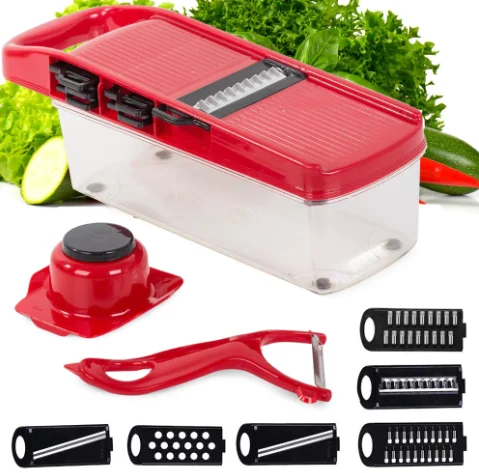 Ensemble râpe à légumes 6 en 1