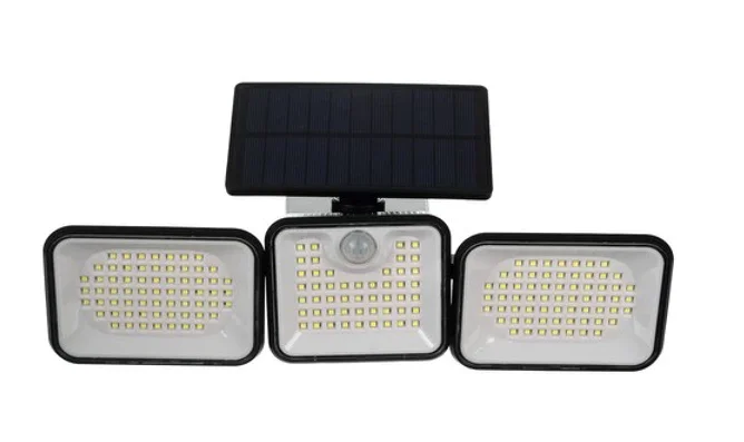 Lampe de jardin solaire 180 LED – extérieur avec capteur de mouvement et de crépuscule  - AkiraHardware