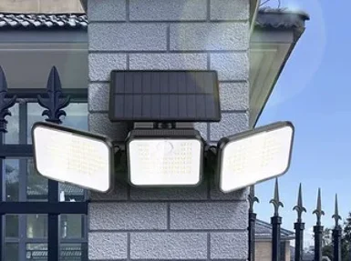 Lampe de jardin solaire 180 LED – extérieur avec capteur de mouvement et de crépuscule  - AkiraHardware