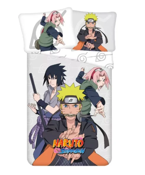 Tinisu, Kinderbettwäsche, Naruto Shippuden Bettwäsche - 140x200 cm weiche Baumwolle Kissen - AkiraHardware