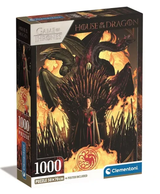 Puzzle de 1000 pièces Clementoni Game of Thrones - House of The Dragon