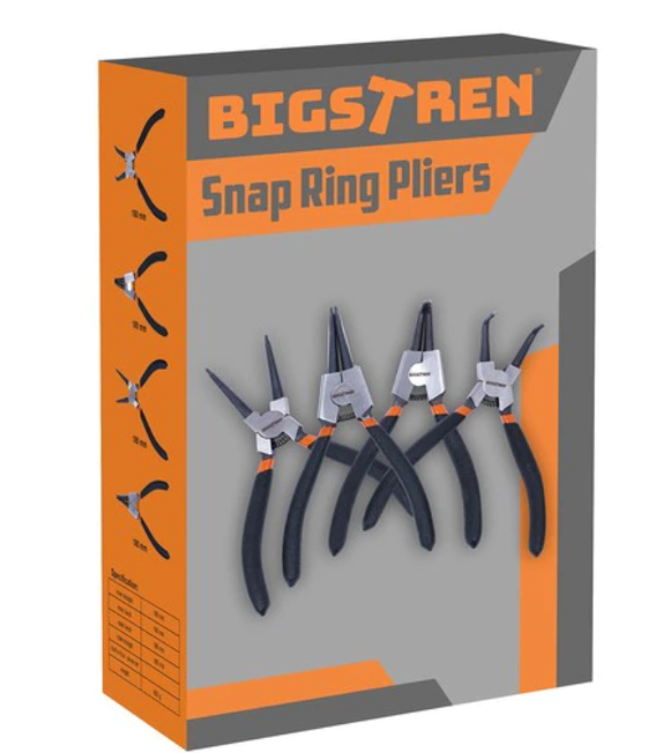 Pinces à Anneau SEGER 4 pcs pour travaux précis et efficaces