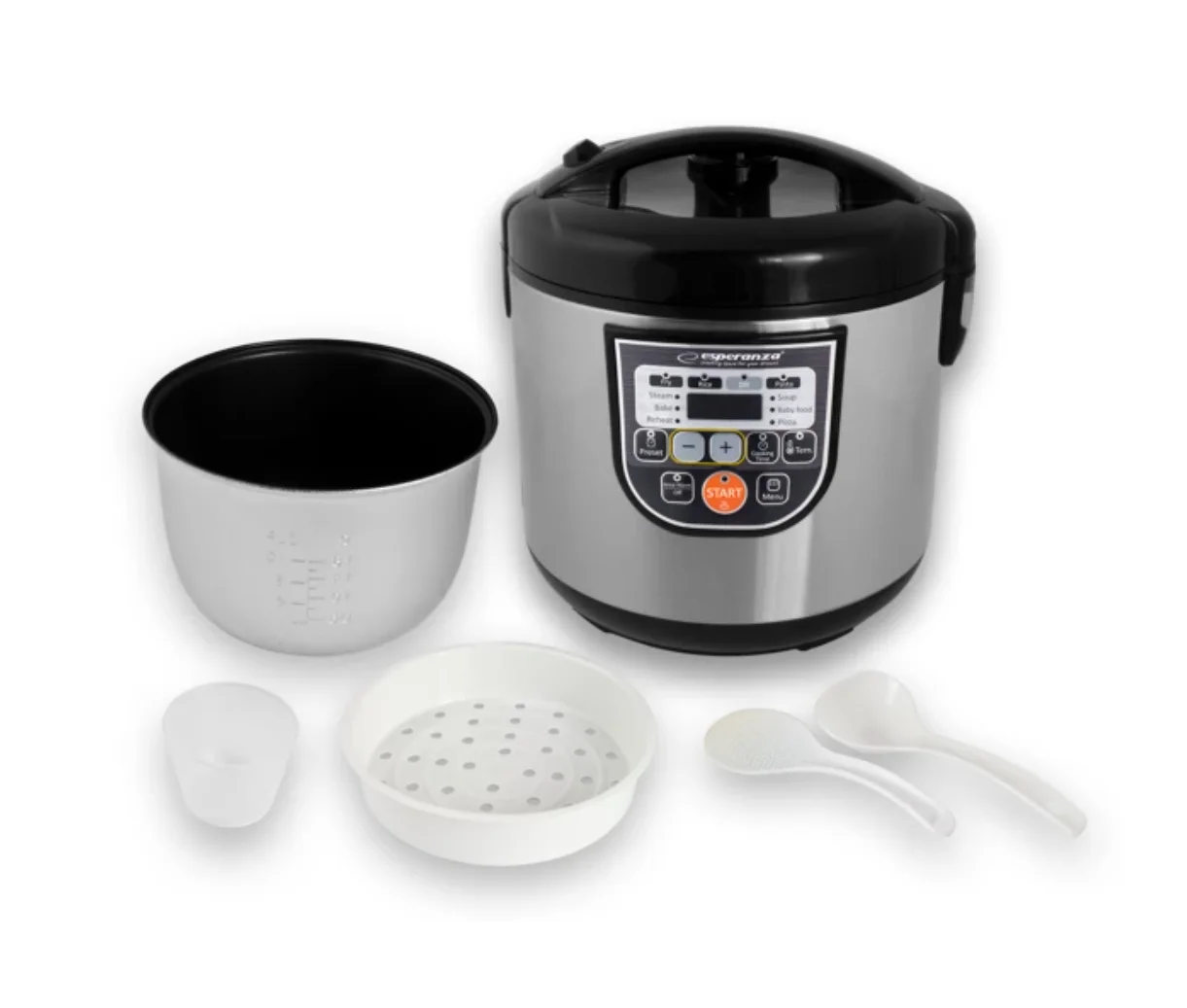 Esperanza ekg011 multicuiseur Cooking 5 l 860 w Noir, métallisé - AkiraHardware