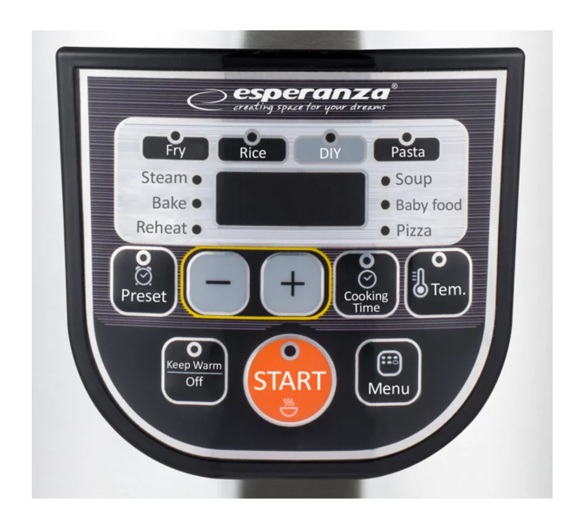 Esperanza ekg011 multicuiseur Cooking 5 l 860 w Noir, métallisé - AkiraHardware