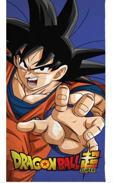 AYMAX Serviette de plage 70x140 cm Bleu - Son Goku Dragon Ball z - AkiraHardware