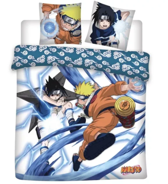 AYMAX Parure de lit réversible Naruto & Itachi - 240 cm x 220 cm - AkiraHardware