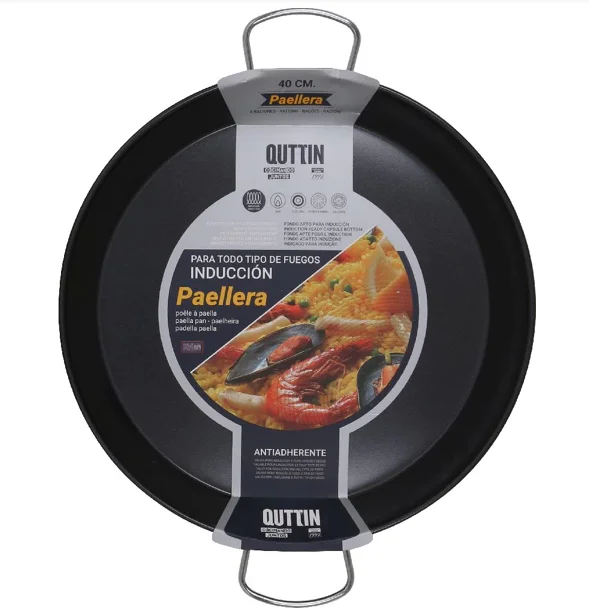 Poêle paella Quttin Anti-adhérente Noire 40cm - AkiraHardware