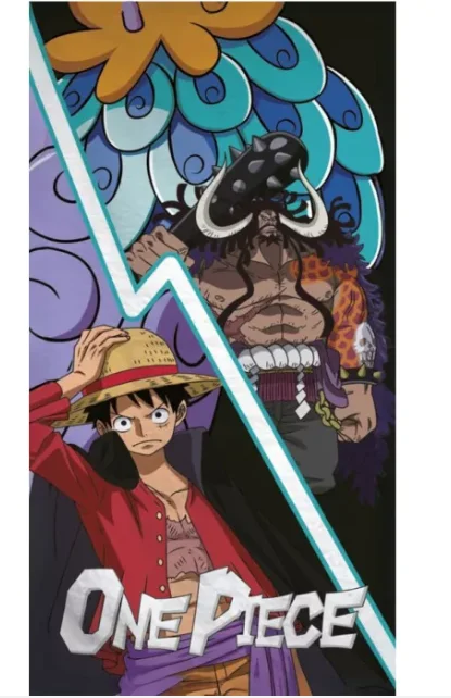 AYMAX Serviette de plage 70x140 cm One Piece Luffy et Kaido - AkiraHardware